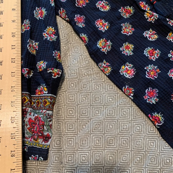 New! Loft Boho navy blue top - Picture 7 of 13